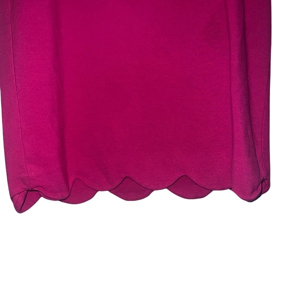 Carmen Marc Valvo Fuchsia Scalloped Skirt - Picture 3 of 6